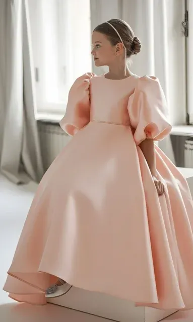 Blumenmädchenkleid Weiß 1