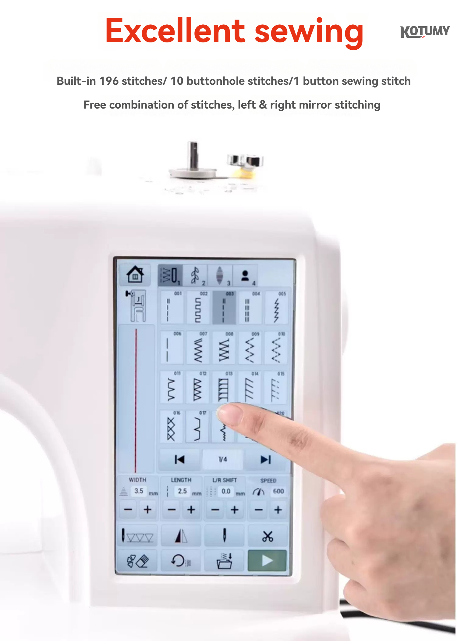Stickmaschine für Heimnutzung und Gewerbe 4