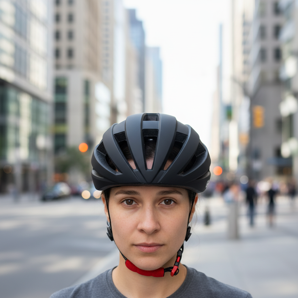 Fahrradhelm mit LED-Rücklicht 2