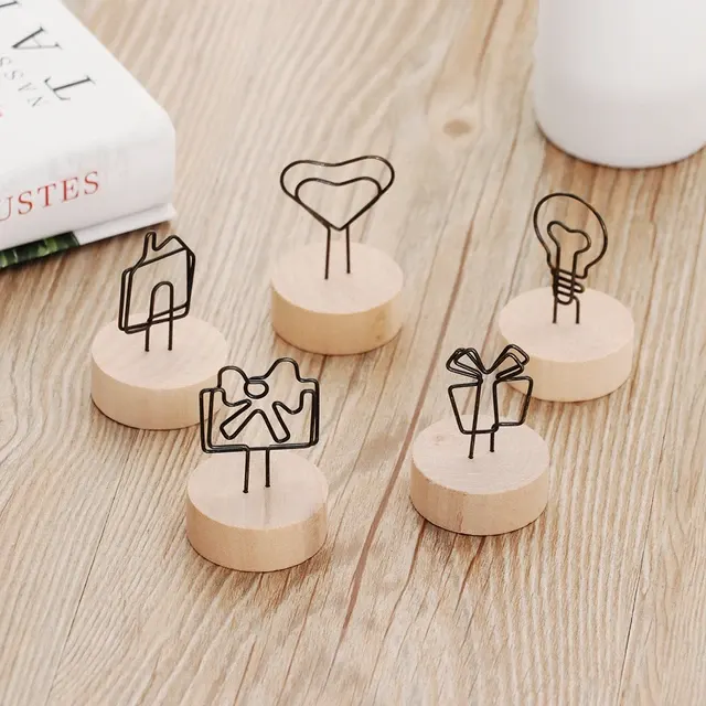 Runder Holz-Fotoclip 3