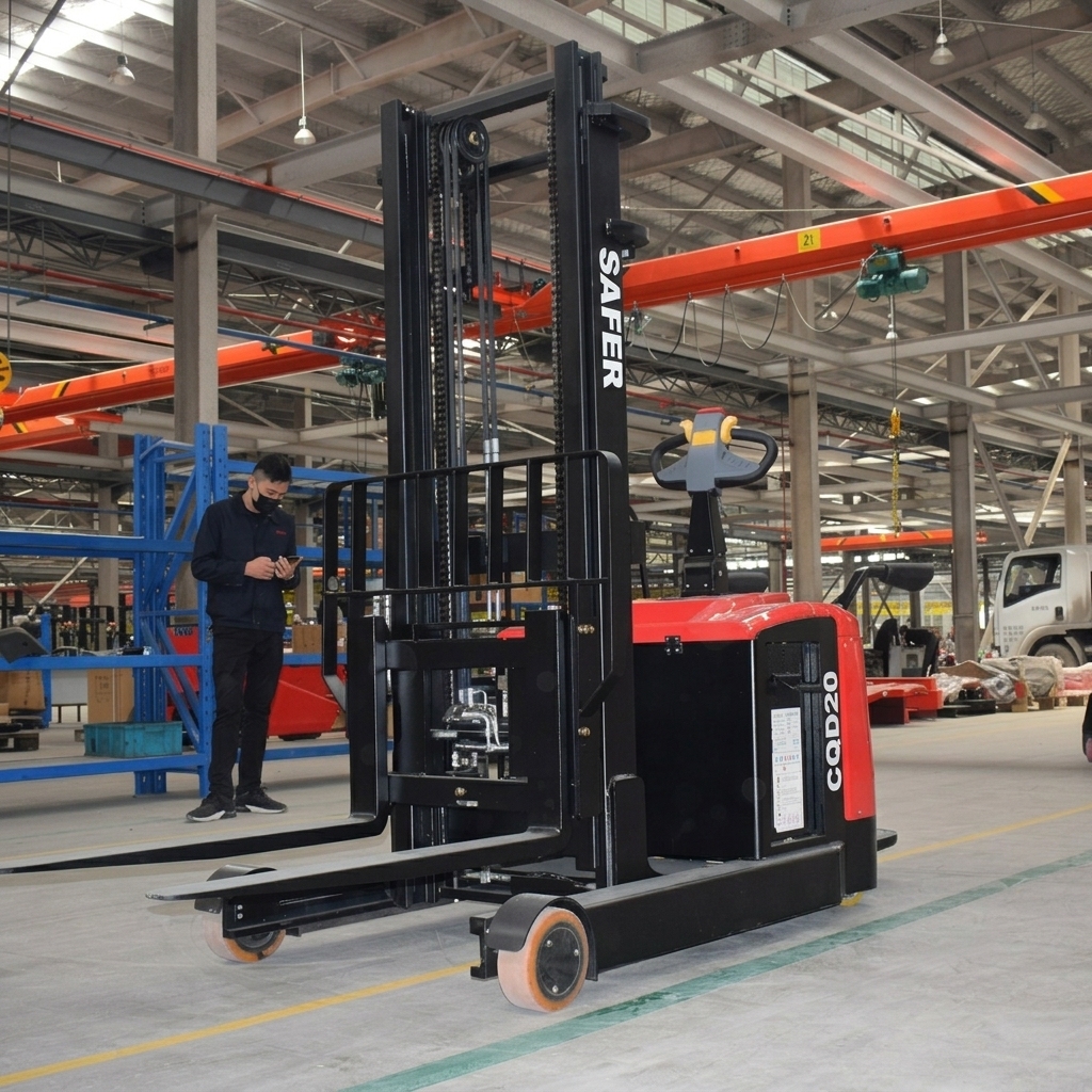 Elektrischer Mini-Stapler 1,5 Tonnen Triplexmast 4