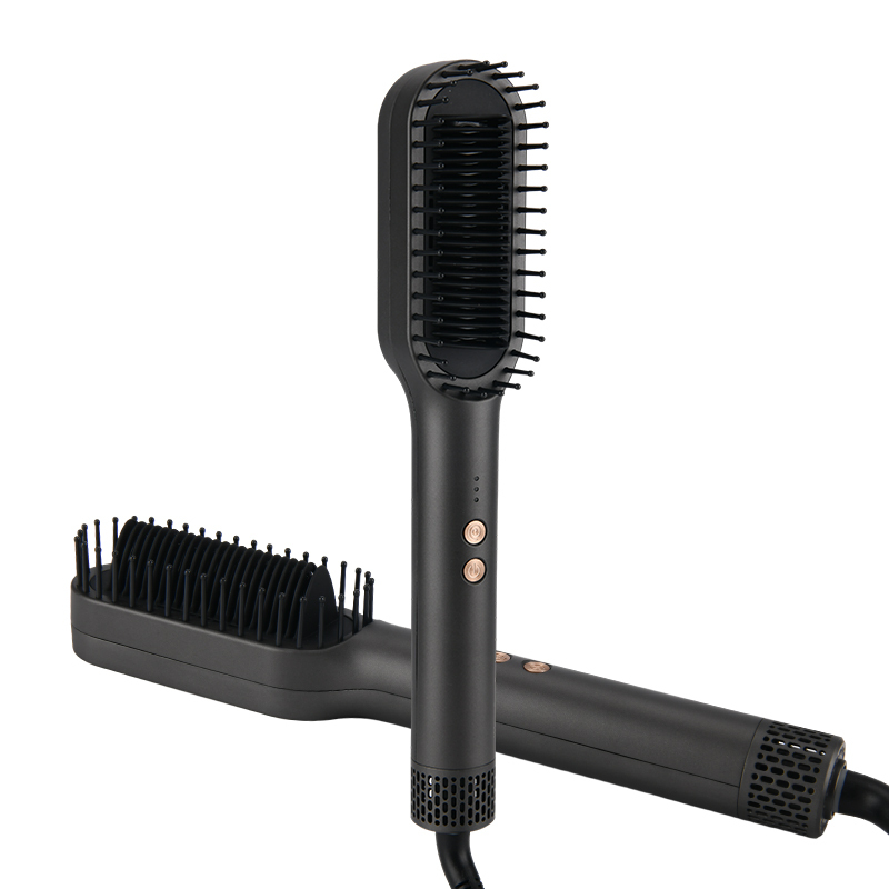 2-in-1 Heißluft Haarglätterbürste