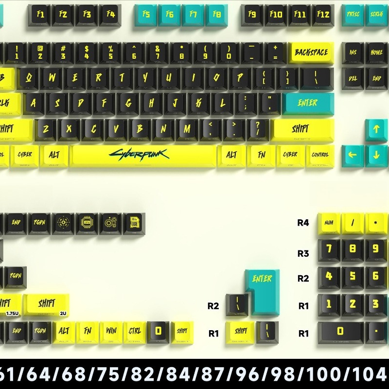Personalisierbare Anime-Tastenkappen 129/135 Tasten 2