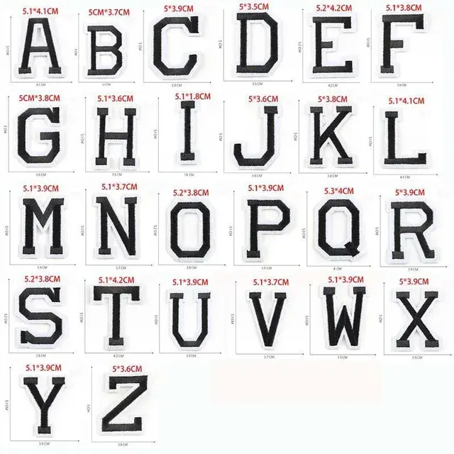 Aufbügel-Buchstaben 2