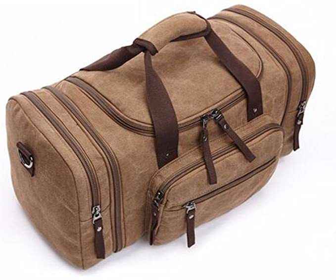 Vintage Weekender Canvas-Reisetasche Solide 3