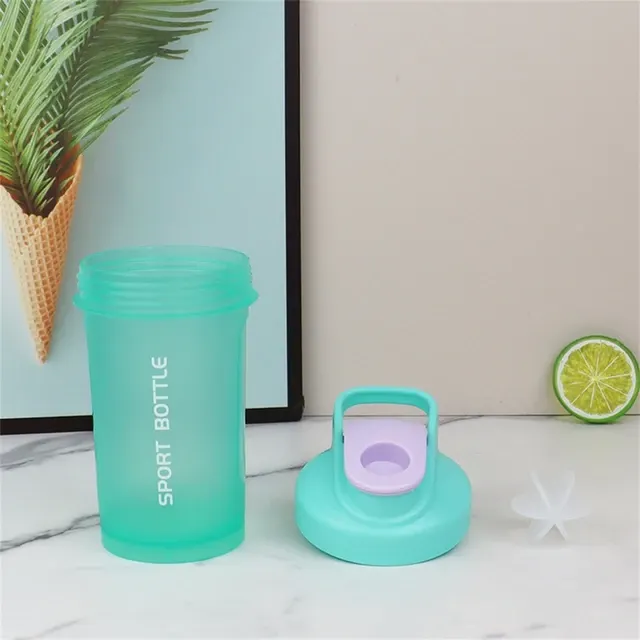 Tragbare 300-ml-Proteinshaker-Flasche, auslaufsicher mit Skala 3