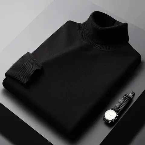 Strick-Rollkragenshirt