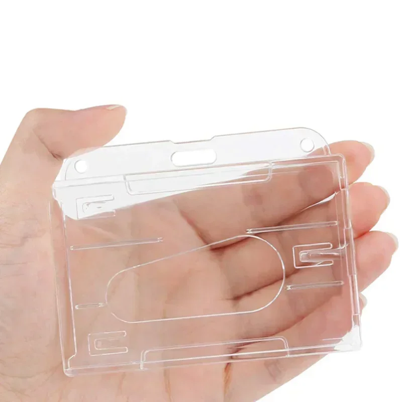 Transparenter Ausweishalter mit Rollenclip 4