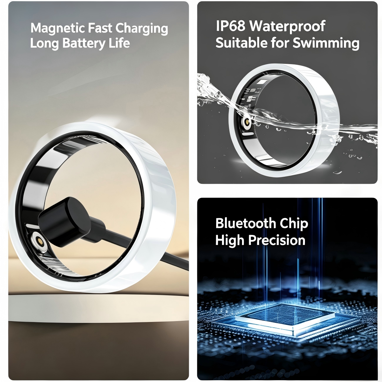 Smart Ring mit SpO2-Messung und IP68 3