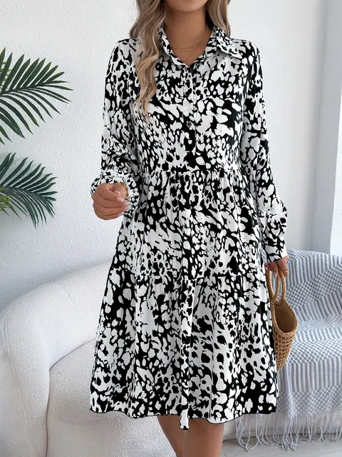 Leoparden-Hemdkleid