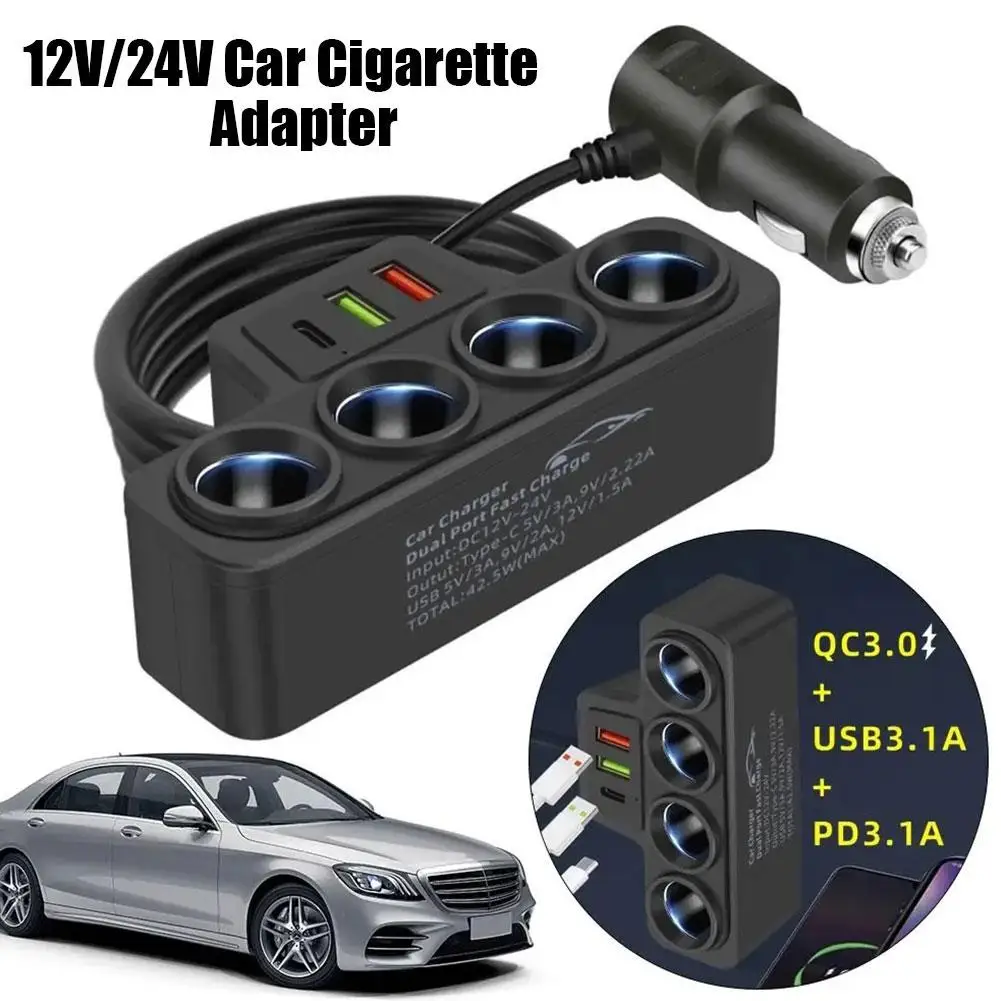 120W USB-Autoladeadapter mit Dual-Buchse 2