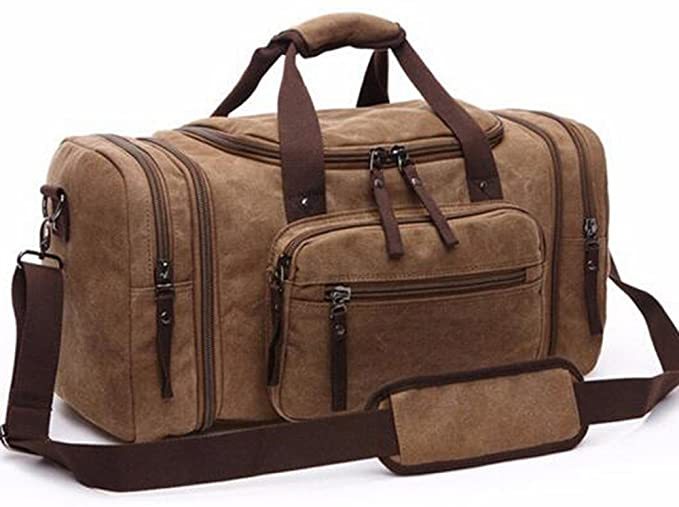 Vintage Weekender Canvas-Reisetasche Solide 2