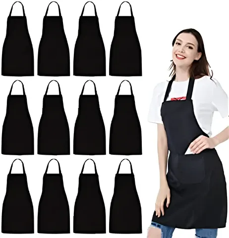 Verstellbare Baumwollkochschürze mit zwei Taschen