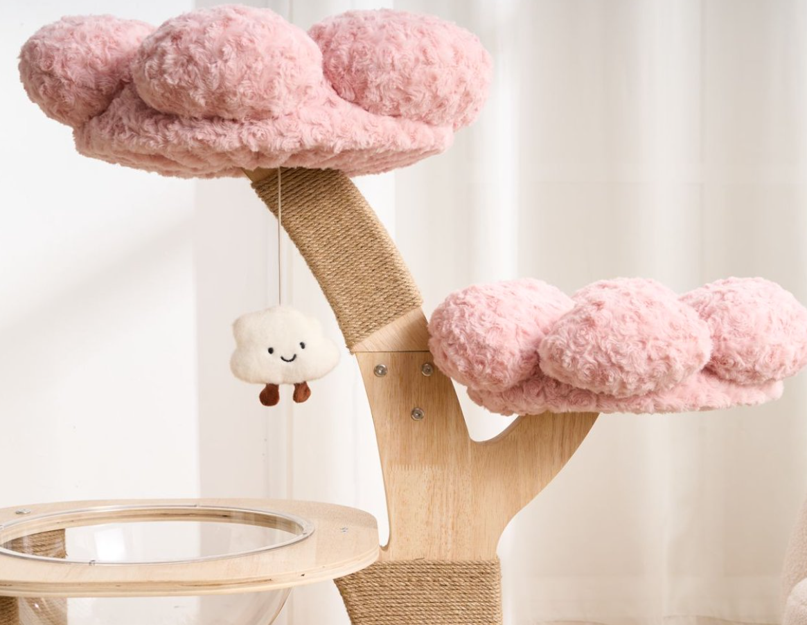 Moderner Sisal Kratzbaum mit Wolkendesign 3