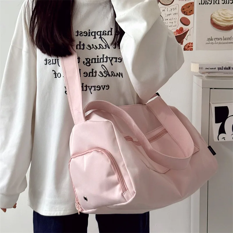 Canvas-Schultertasche
