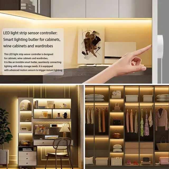 COB-LED-Streifen mit Touch-Dimmer, USB 5V 4