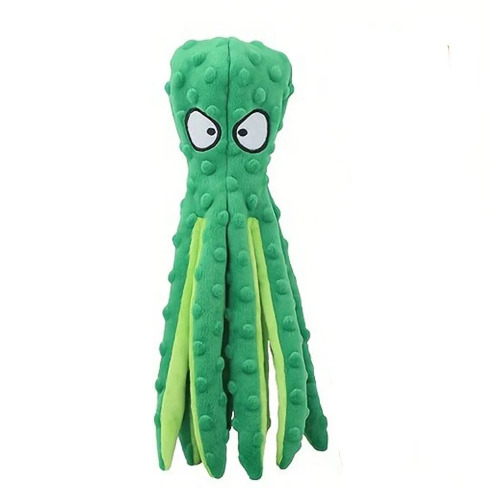 Plüsch-Oktopus-Kauspielzeug für kleine Hunde