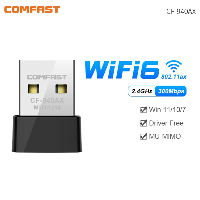 WLAN-USB-Adapter WiFi6 AX600 Treiberfrei 2