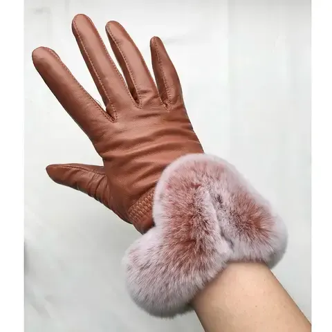 Damen-Lammfell-Handschuhe