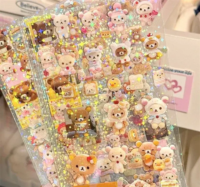Ausgestanzte Hello-Kitty-Rilakkuma-Laser-Sticker 3