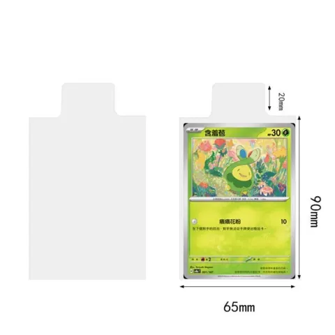 Transparente Kartenhüllen 65x90 mm 100 Stück