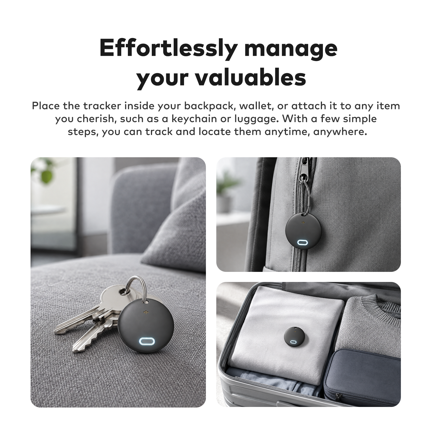 4er-Set GPS-Tracker für Reisende 4