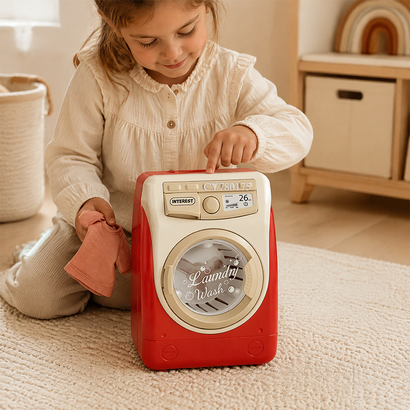 Mini-Waschmaschine Spielzeug mit Licht und Sound 3