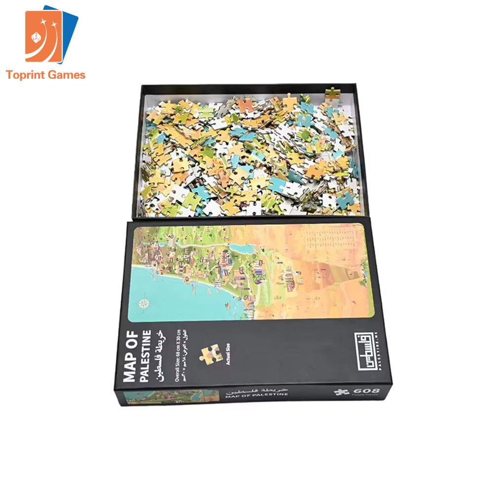 Landkarten-Großpuzzle 1000 Teile Stanzung