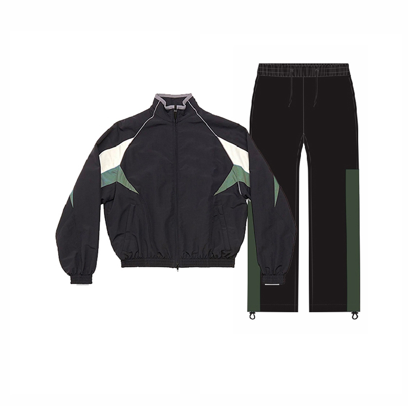 Windbreaker Trainingsanzug mit Reißverschluss
