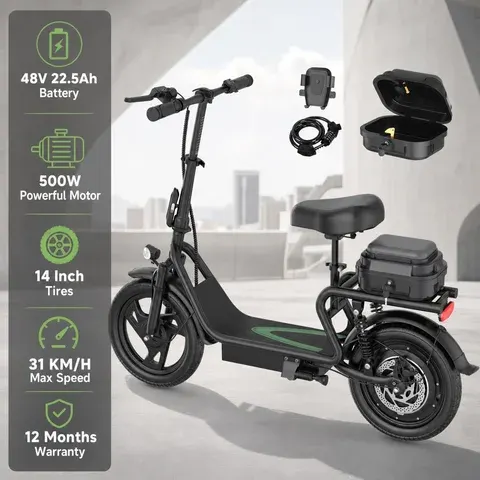E-Scooter mit Sitz