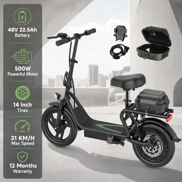 E-Scooter mit Sitz 1