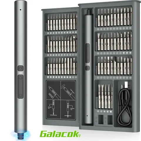 75-teiliges kabelloses Präzisions-Elektroschrauber-Set mit LED
