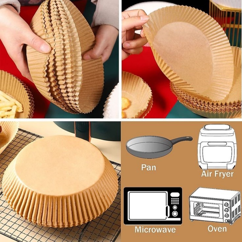 Biologisch abbaubare Airfryer-Einlage aus Papier 4