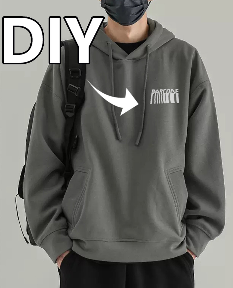 Schwerer Oversize Hoodie ohne Kordel aus Baumwolle 4