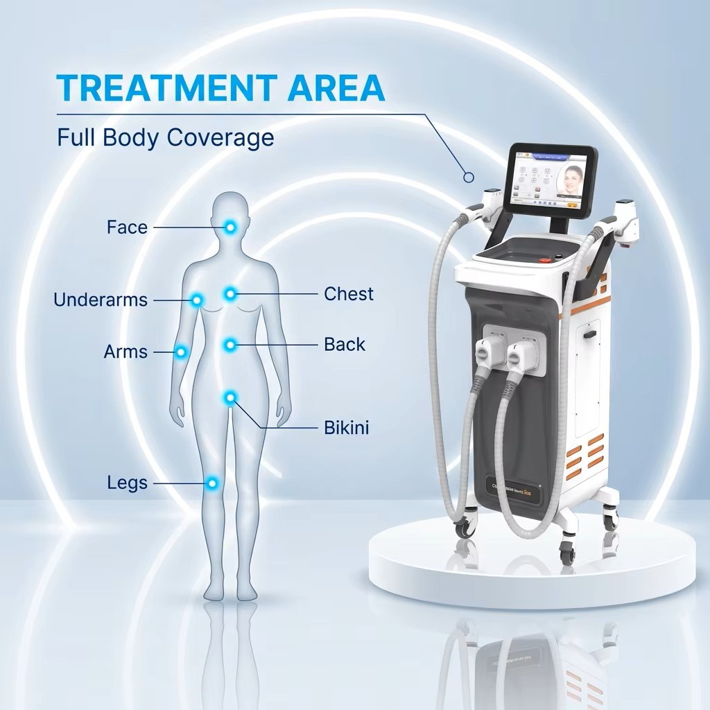 Diodenlaser Haarentfernungsgerät für Salons, 4 Wellenlängen 4