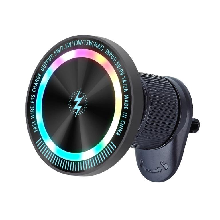15W Magnet-Kfz-Ladegerät mit RGB-Handyhalterung
