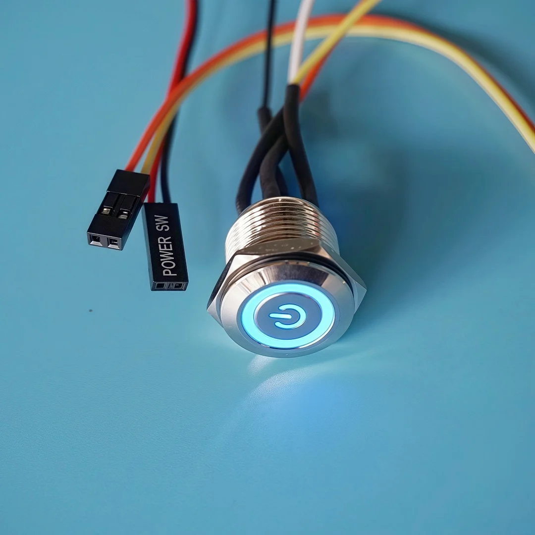 PC-Starttaste mit LED und Kabel 4