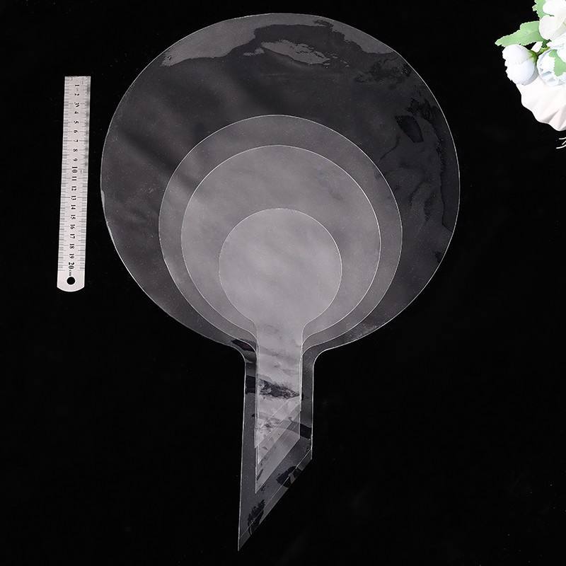 Transparenter Rosen-Bobo-Ballon Mehrere Größen 4
