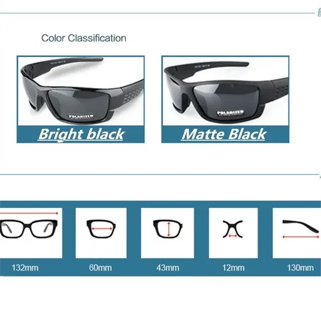 Polarisierte Rahmen-Sportsonnenbrille UV400 3