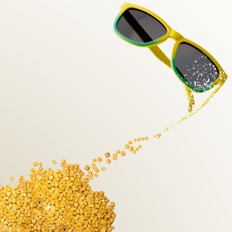 Runde Recycling-Sonnenbrille aus Kunststoff
