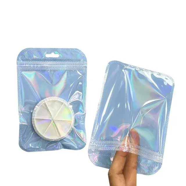 Holografische Zip-Schmucktüten, 50 Stück 4