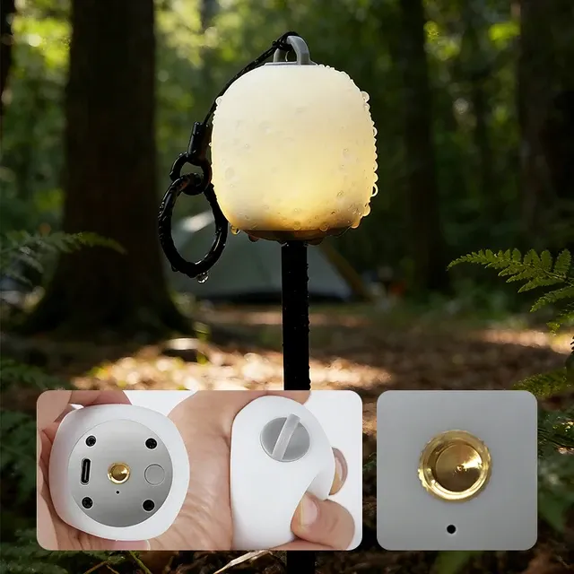 Wiederaufladbare LED-Camping-Laterne aus Silikon 2
