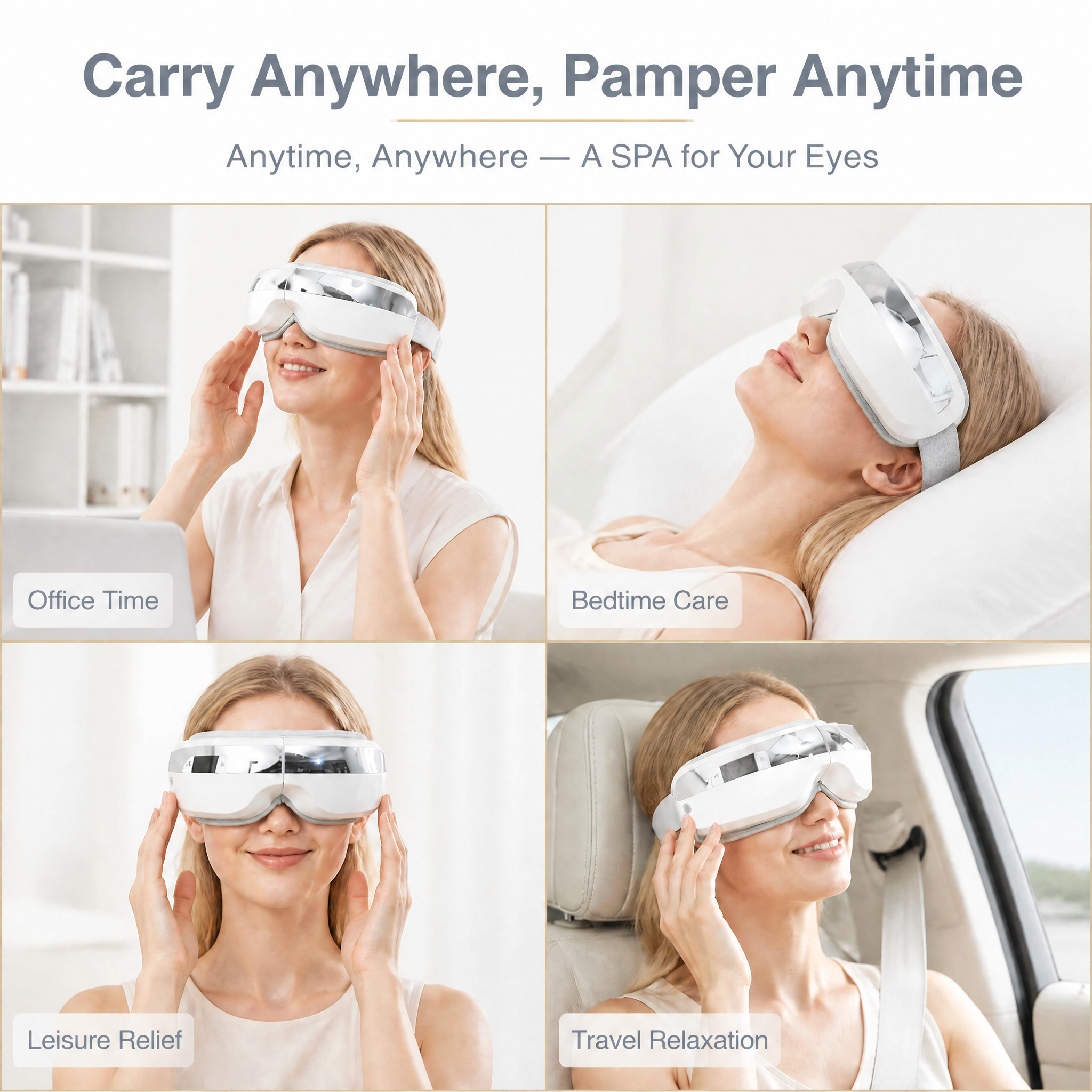 Faltbarer Smart-Augenmassager mit Bluetooth 3