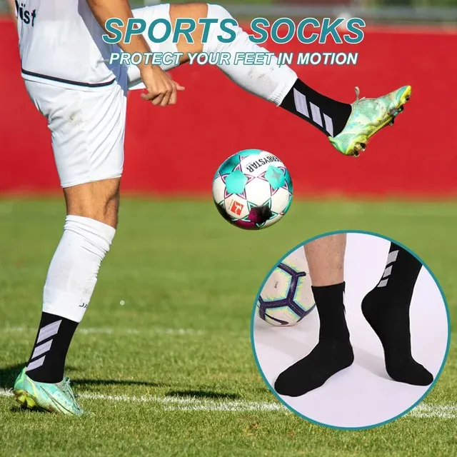 Antirutsch-Fußballsocken mit Klebepunkten, 1-3 Paar 3