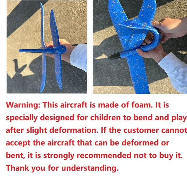 50 cm Schaumstoff-Gleitflugzeug zum Werfen 4