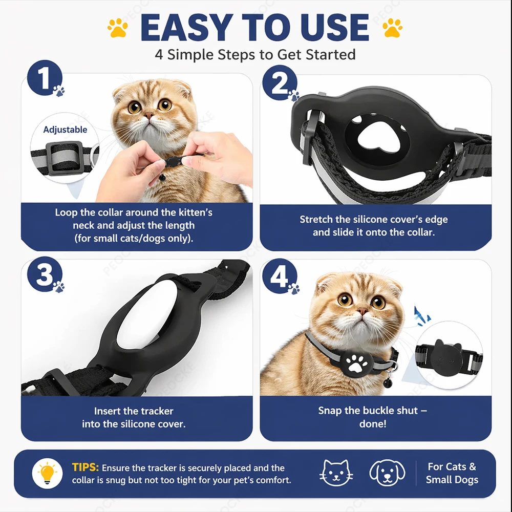 Katzenhalsband-Tracker-Halter 4