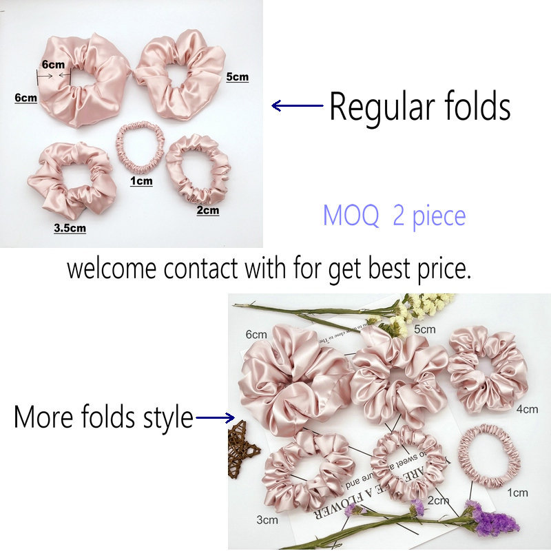 Maulbeerseide 22 Momme Haarelastik Set 3