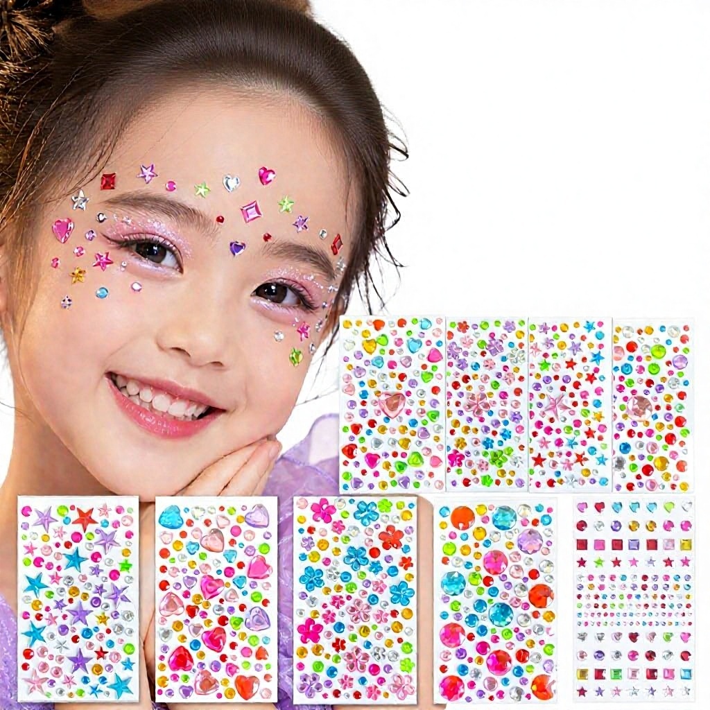Bunte Kristall-Strasssticker zum Basteln