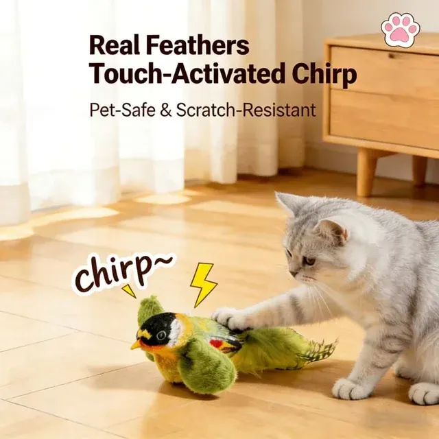 Interaktives Katzen-Vogelspielzeug 2