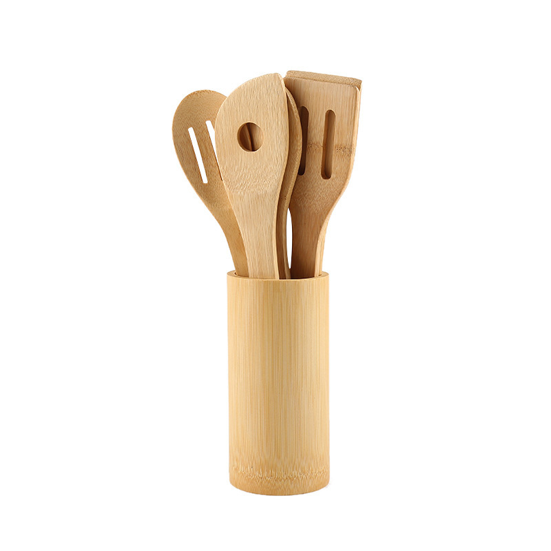 Antihaft-Holzkochlöffel-Set mit Spatel 3